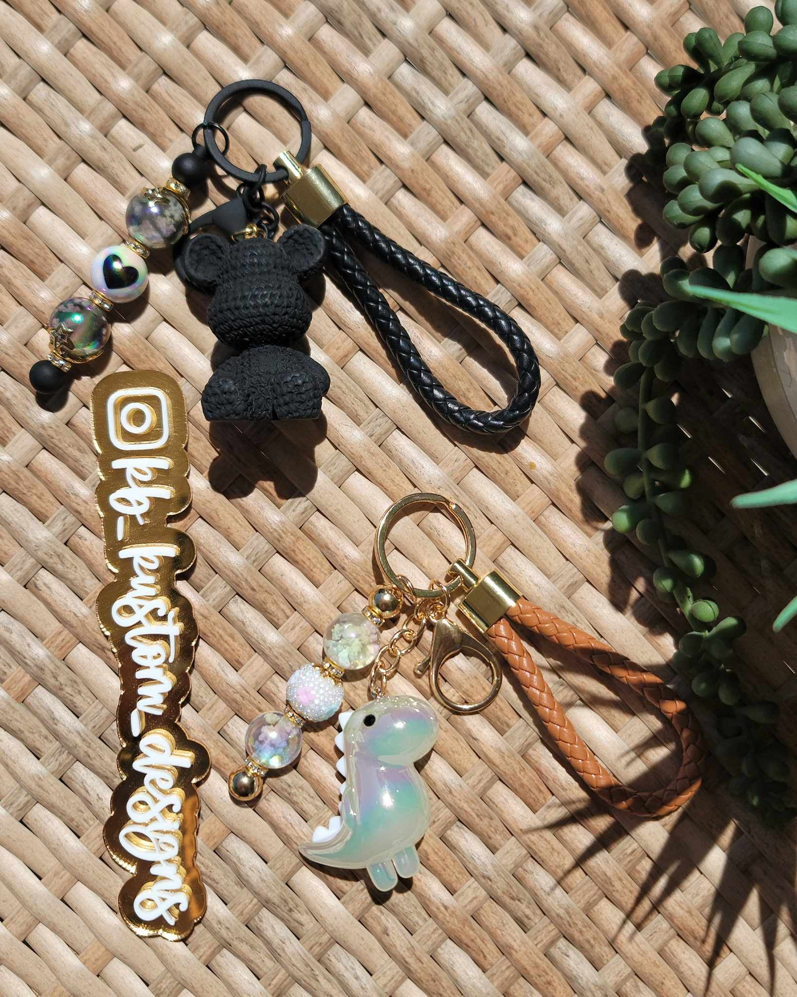 Kb Custom Designs Bead & Pendant Keychain Combo | KB Kustom Designs LLC